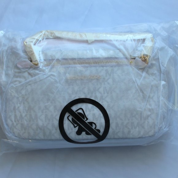 NWT MICHAEL KORS Jet Set Large Zip Crossbody in Powder blush - Picture 4 of 4